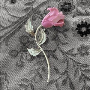 Vintage rose brooch